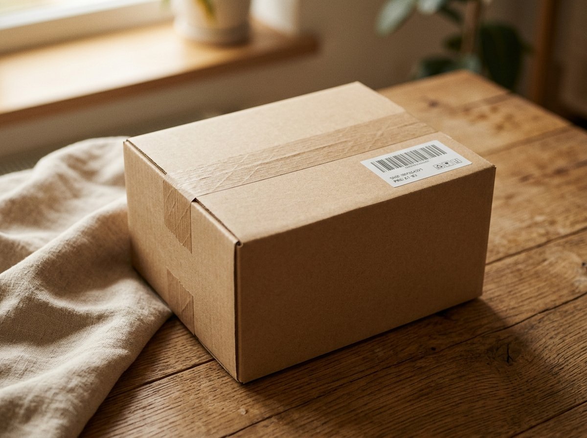 Hisha Wellness Plain Unbranded Shipping Box